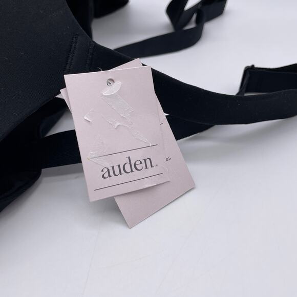 Auden Lightly Lined Demi Coverage Underwire Bra Adjustable Straps 46C Black - Picture 2 of 5